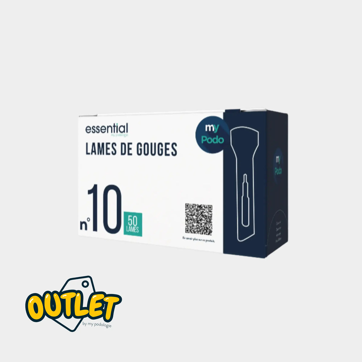 50 Lames de gouges stériles - Essential by My Podologie // Date courte Expert 
