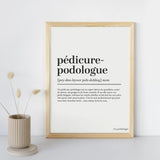 Affiche décorative cabinet pédicure-podologue