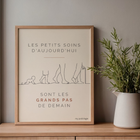 Decorative poster - Unrolling the foot in motion