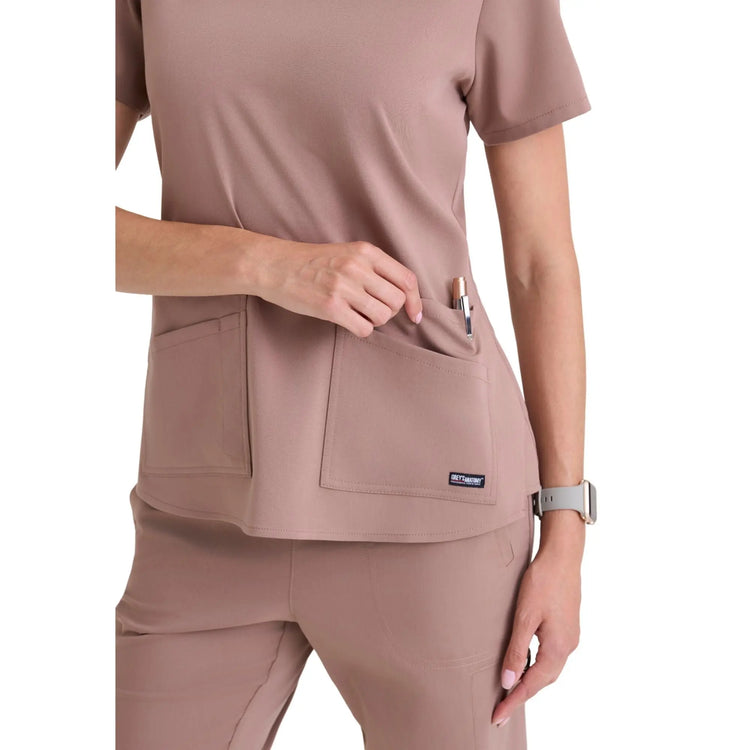 Aura - V-neck tunic - Women - Grey’s Anatomy Stretch Grey’s Anatomy 