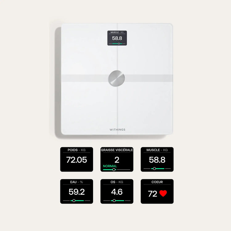 Balance Body Smart Connectée Intelligente - Bilan corporel puissant - Deux coloris - Withings - My Médical