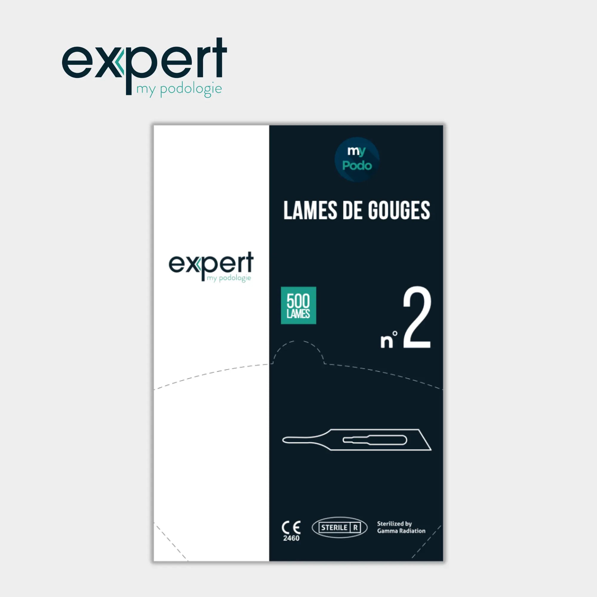 Boîte de 500 lames de gouges N°2 - Expert - My Podologie Expert 