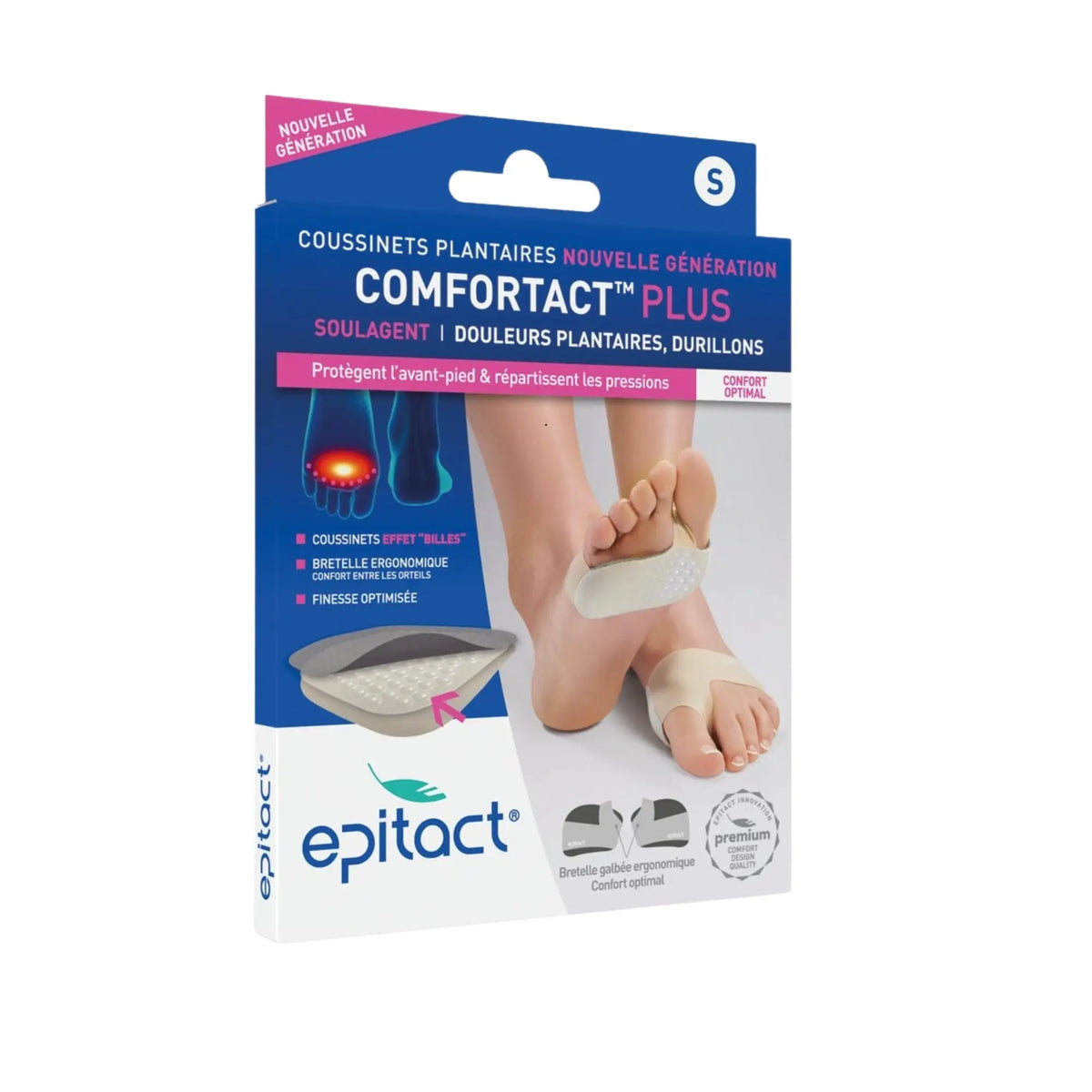 Coussinet plantaire Comfortact Plus - 3 tailles différentes - EPITACT Epitact - Millet Innovation 