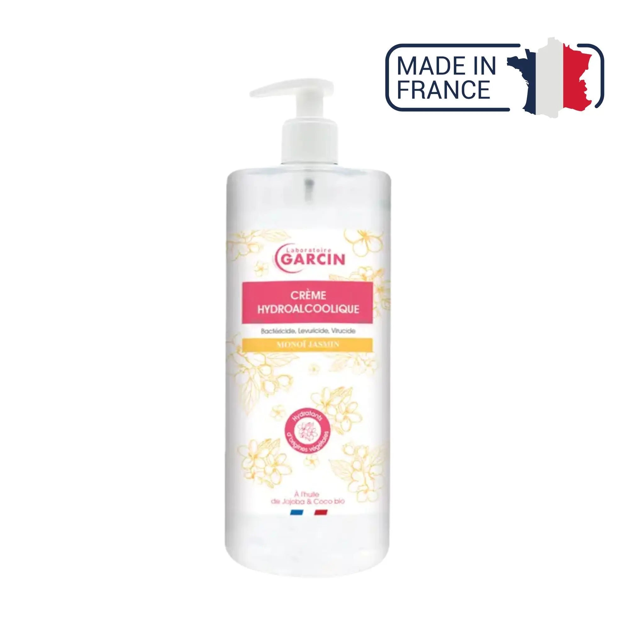 Crème Hydroalcoolique - Laboratoire Garcin Laboratoire Garcin  500-ml-Monoï-Jasmin