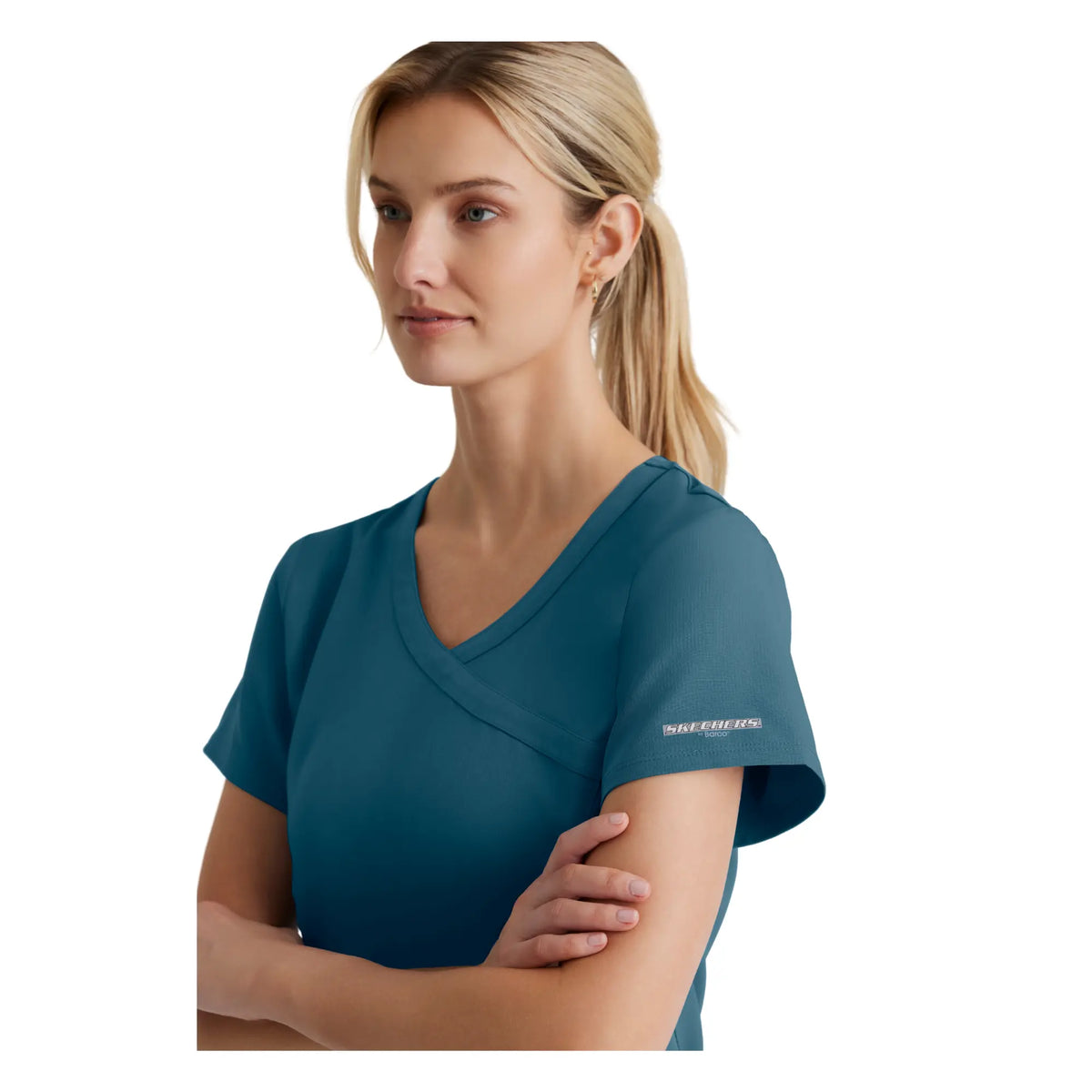 Reliance Top - Haut médical avec col croisé - Femme - Skechers SKECHERS