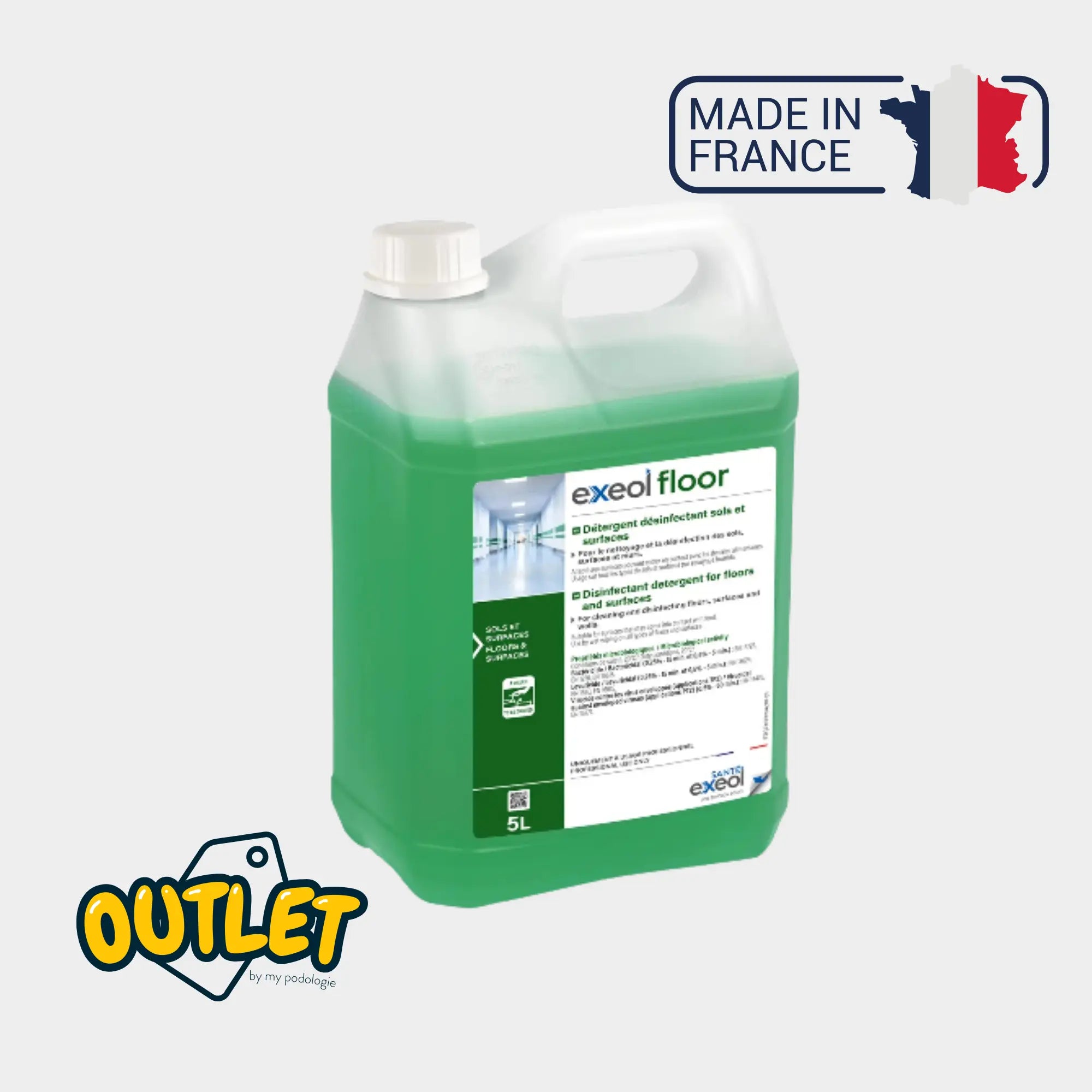 Exeol Floor - Floor and surface disinfectant detergent - Sodel // Short date Exeol 