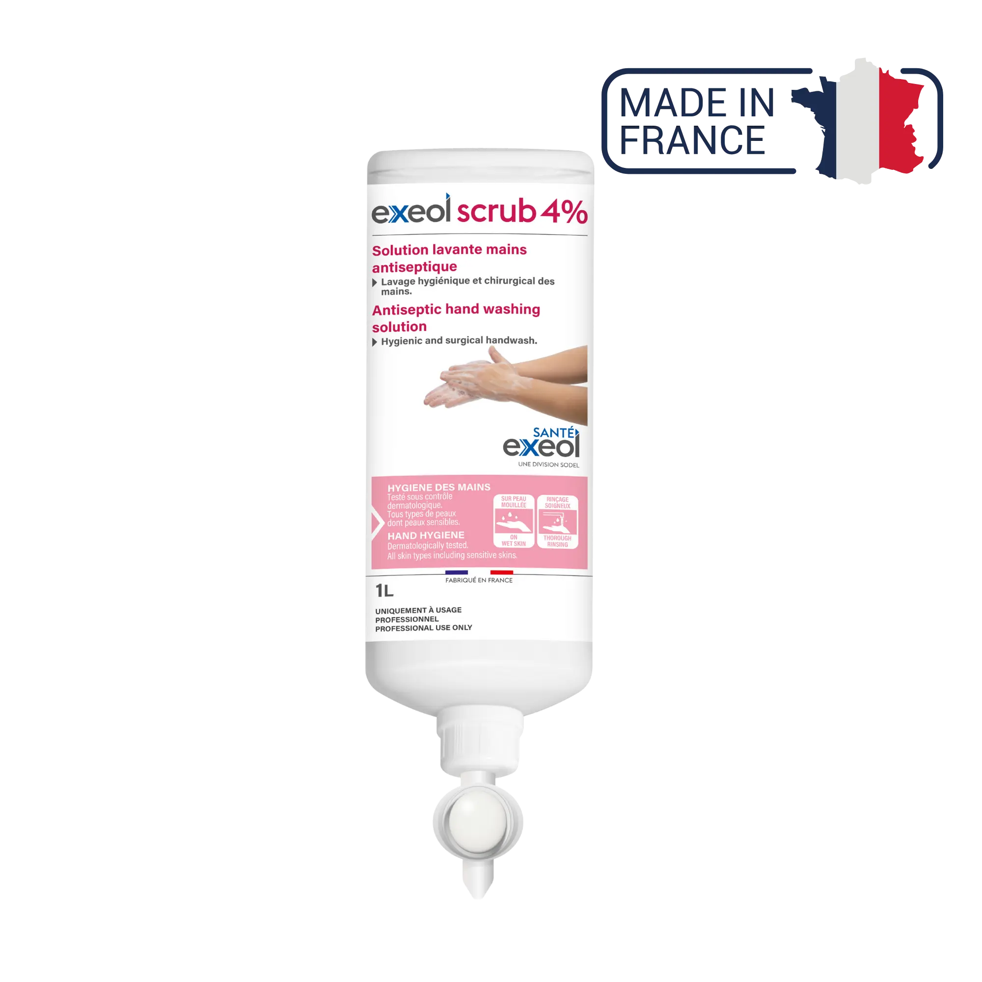 Exeol scrub 4% antiseptic soap - Sodel Exeol 