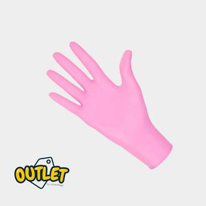 Gants d'examen - Nitrile Rose - Taille XS - My Médical // Défaut Destockage 