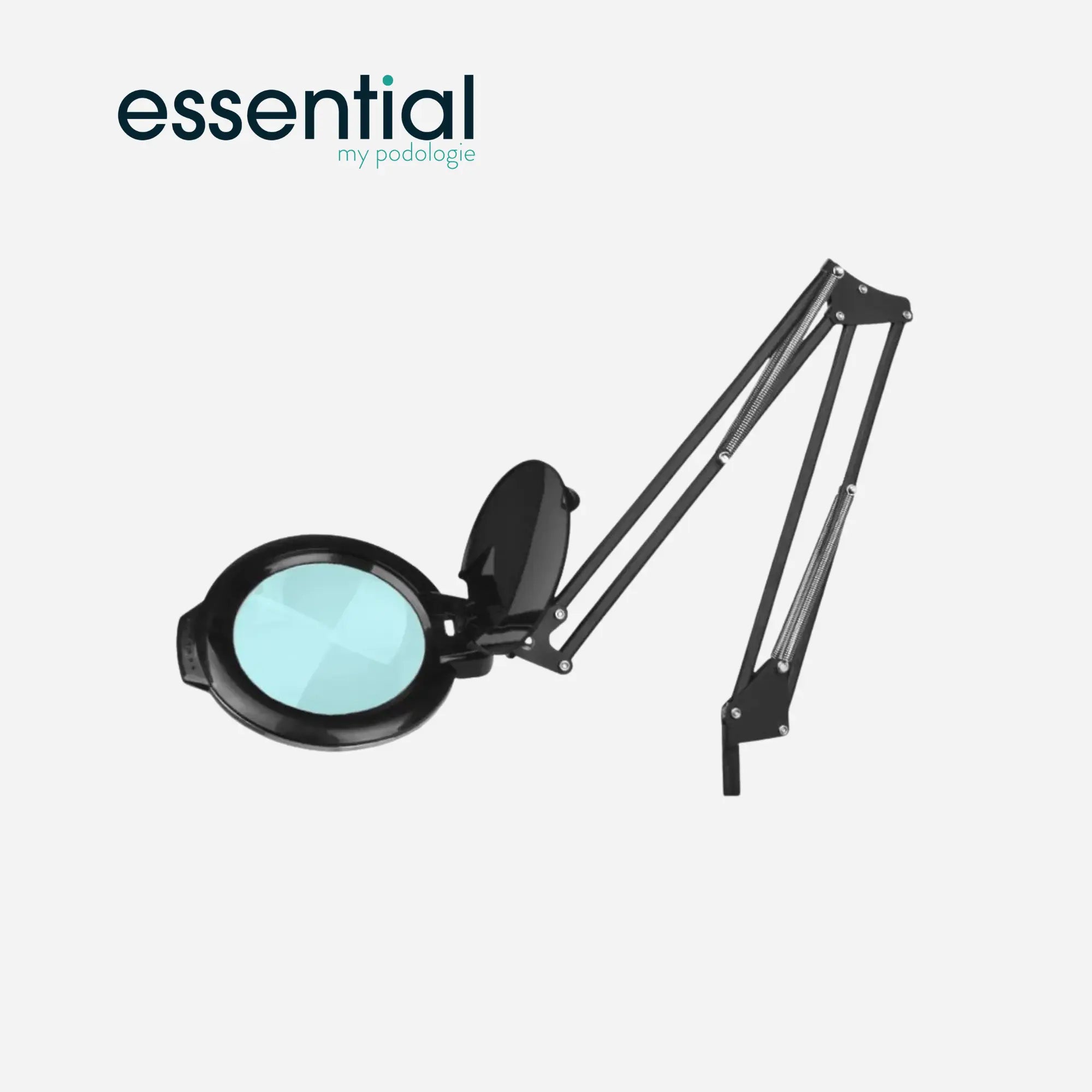 Lampe loupe articulée LED Moonlight 8013/6 avec trépied - Blanc ou Noir - Essential by My Podologie Essential 