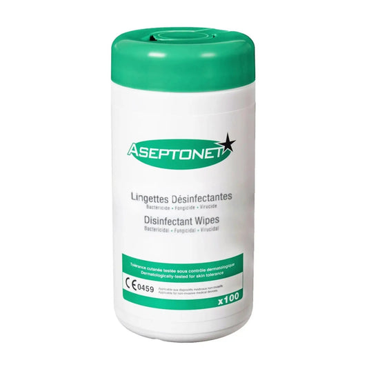 Lingettes désinfectantes - Boîte de 100 - Aseptonet - My Podologie