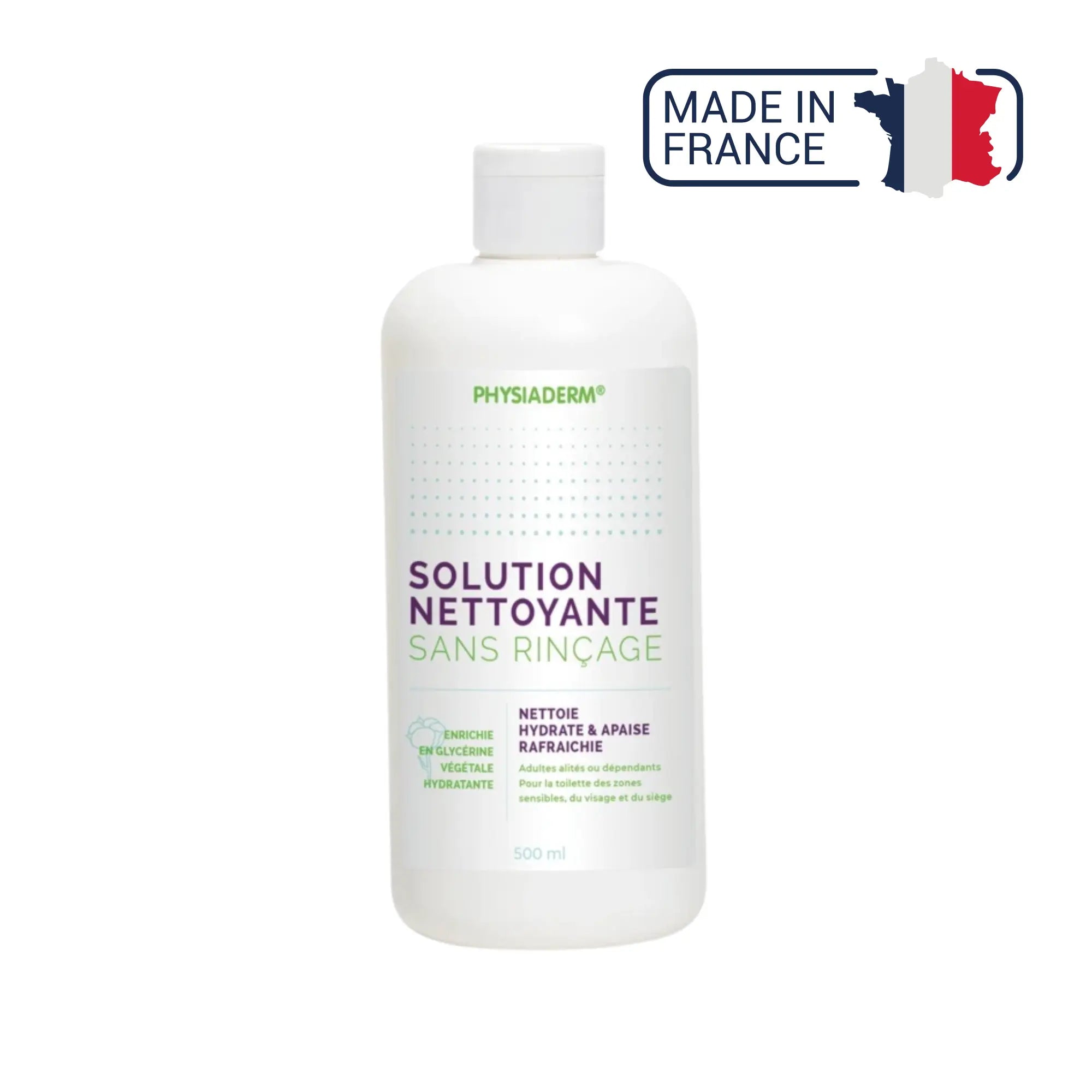 Lotion nettoyante sans rinçage - 500ml - Physiaderm Physiaderm 