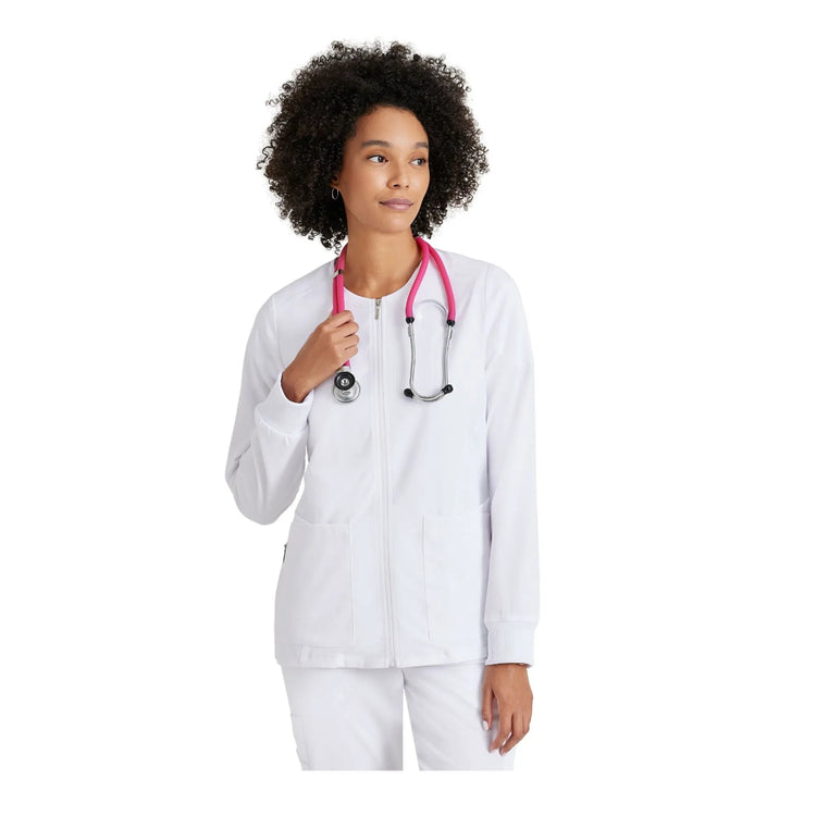 Mila - Round neck medical jacket - Women - Grey’s Anatomy Stretch Grey’s Anatomy 