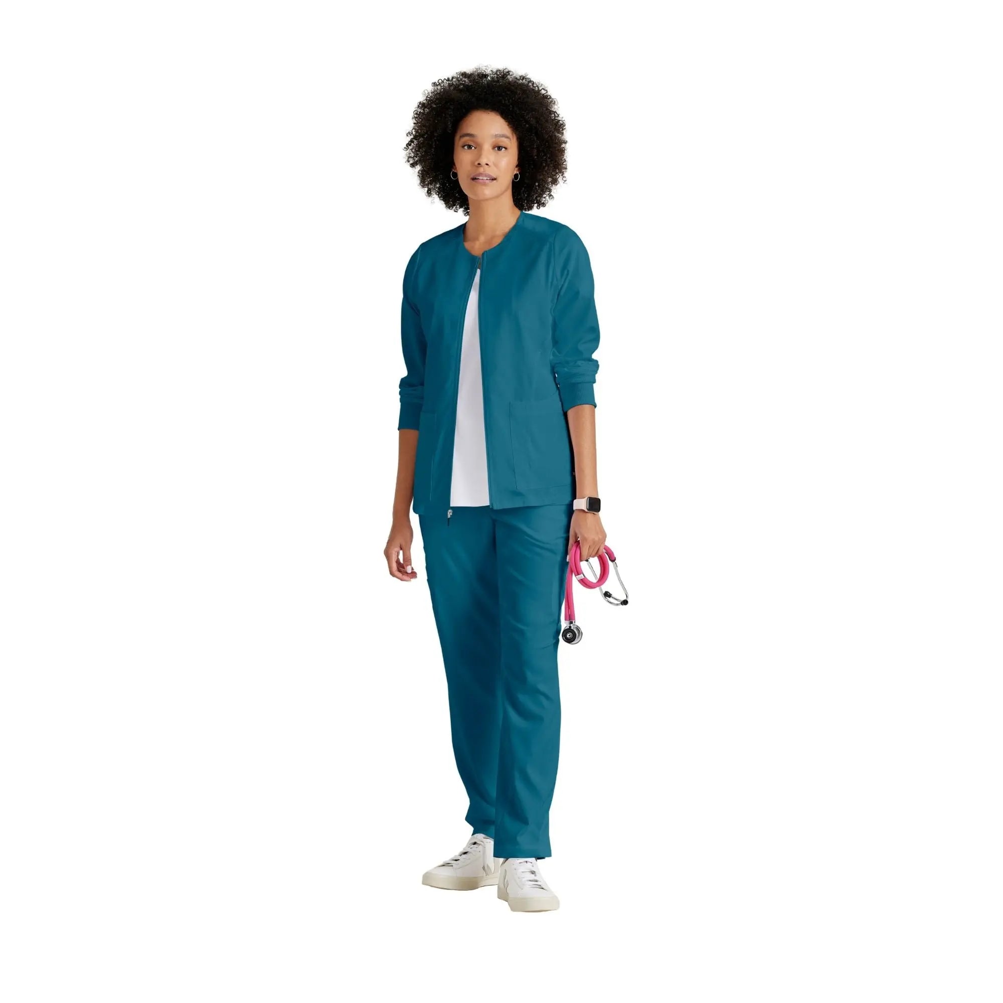 Mila - Round neck medical jacket - Women - Grey’s Anatomy Stretch Grey’s Anatomy 