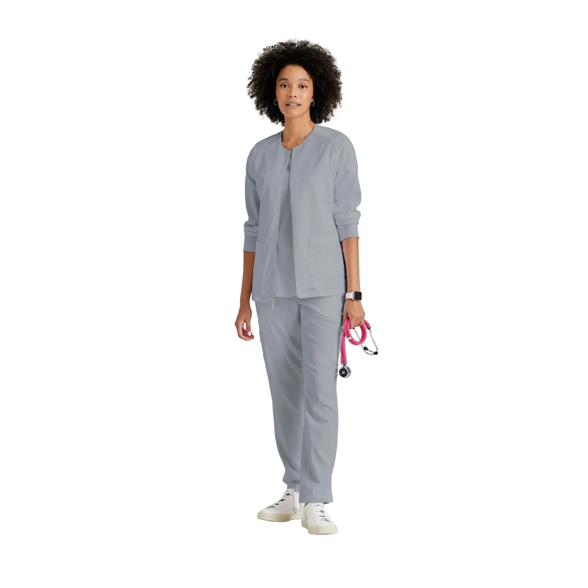 Mila - Round neck medical jacket - Women - Grey’s Anatomy Stretch Grey’s Anatomy 