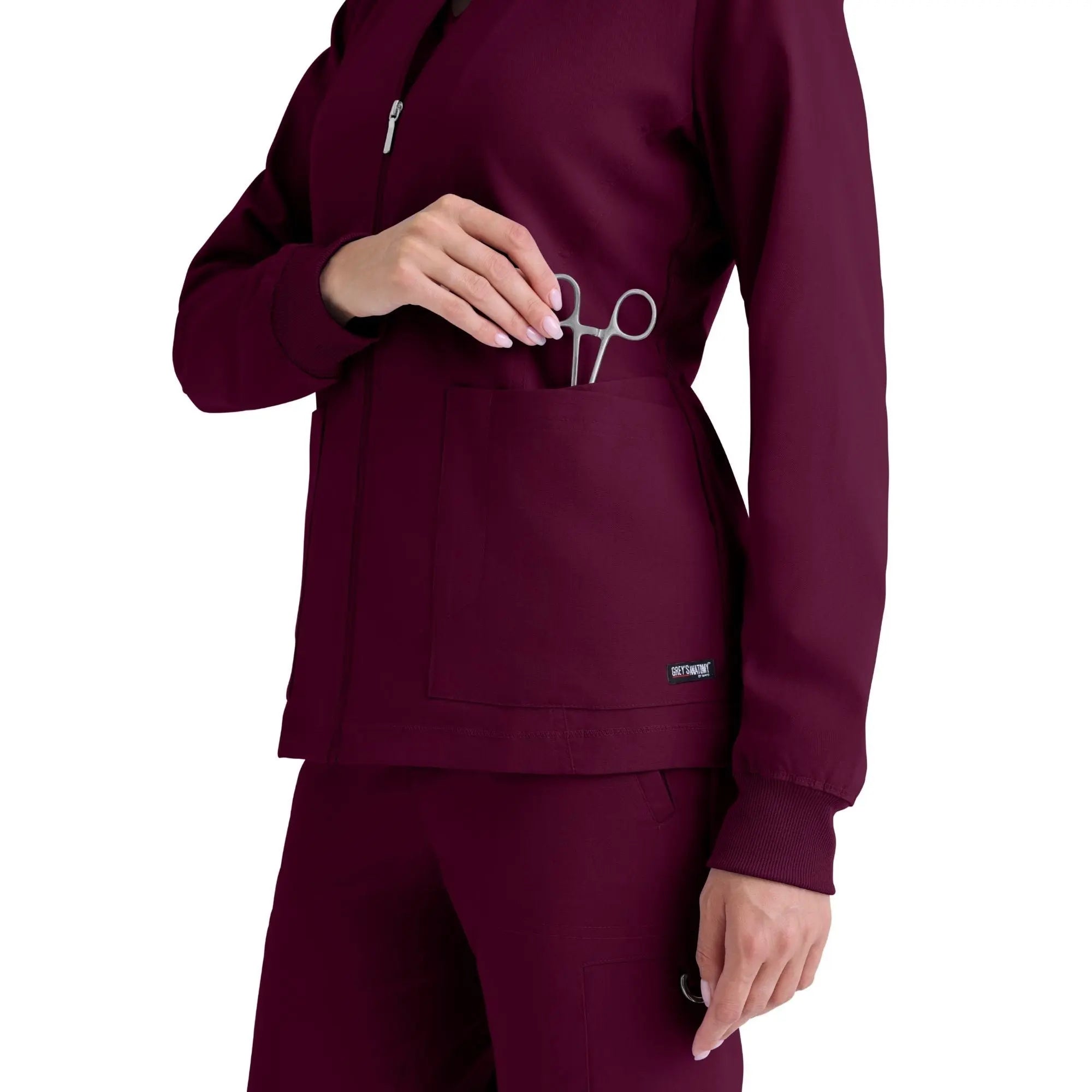 Mila - Round neck medical jacket - Women - Grey’s Anatomy Stretch Grey’s Anatomy 