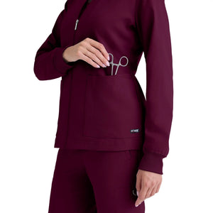 Mila - Round neck medical jacket - Women - Grey’s Anatomy Stretch Grey’s Anatomy 