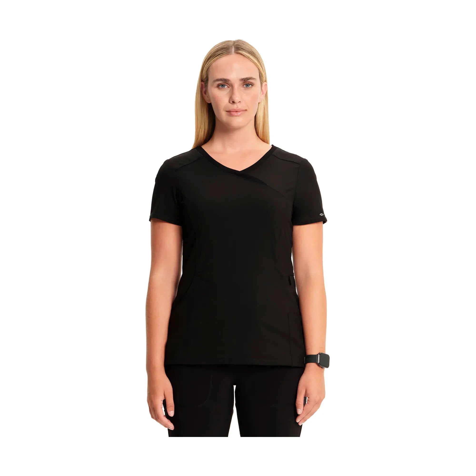 Ondres - Tunique médicale - Cache-coeur - 66 cm - Femme -  Cherokee - Couleur 1 Cherokee Medical Uniforms  Noir-3XL