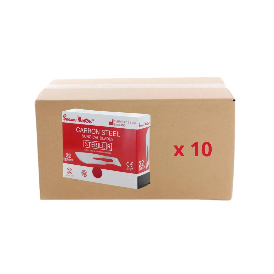 Pack 10 boîtes de 100 lames de bistouris stériles - Swann-Morton Swann-Morton 