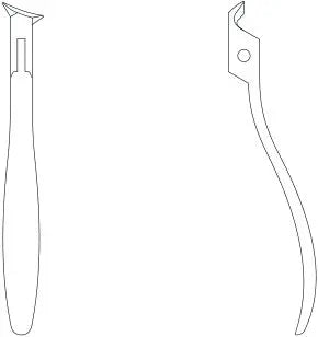 Pince à ongles - Coupe concave 15 mm - 11 cm - Ruck Ruck