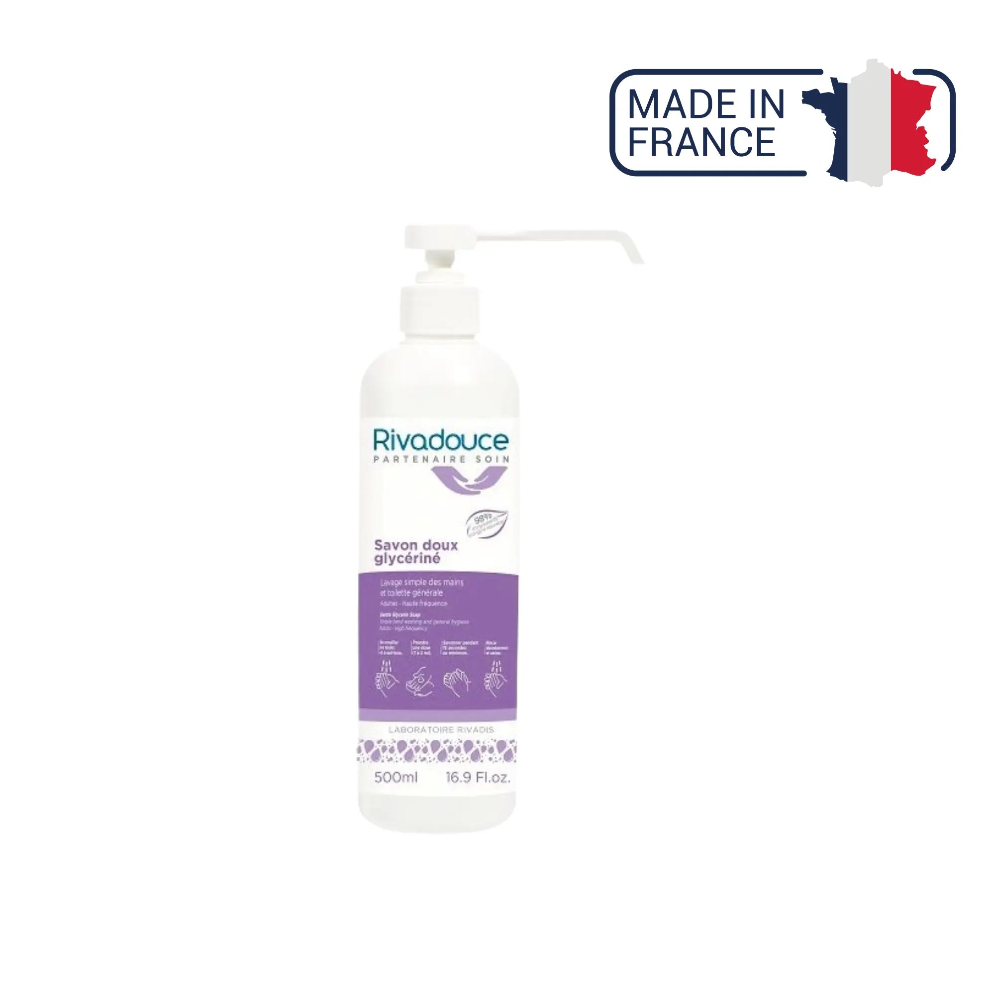 Savon Doux Glycériné - 2 contenances - Rivadouce Rivadouce 