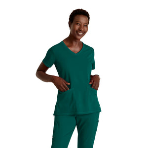 Serena - Tunique col V - Femme - Grey’s Anatomy Stretch Grey’s Anatomy  Vert Chasseur / XL