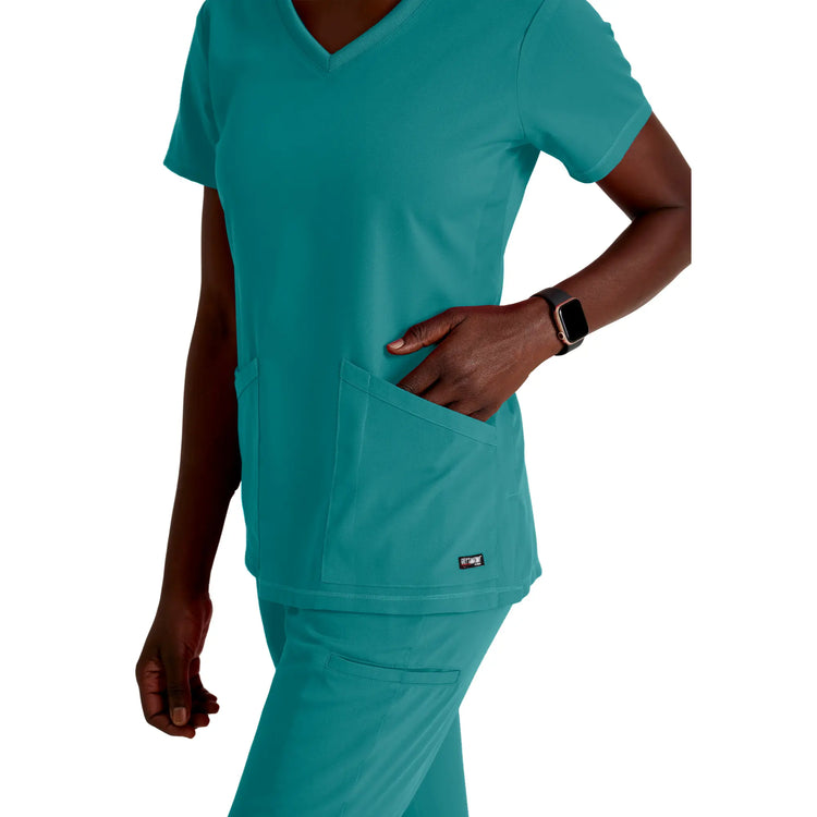 Serena - Tunique col V - Femme - Grey’s Anatomy Stretch Grey’s Anatomy 