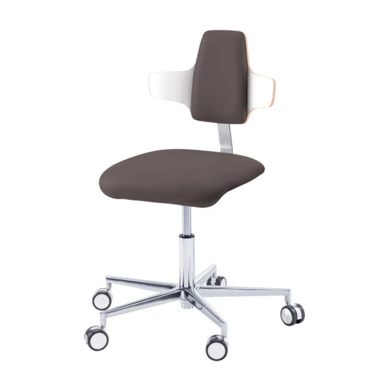 Siège praticien - COMFORT - Ruck - Dossier Napoleon My Podologie  CPL-Blanc-Muscade-Long