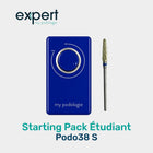 “Home care” student starting pack - 1 blue Podo38S micromotor + 1 tungsten carbide nail cutter